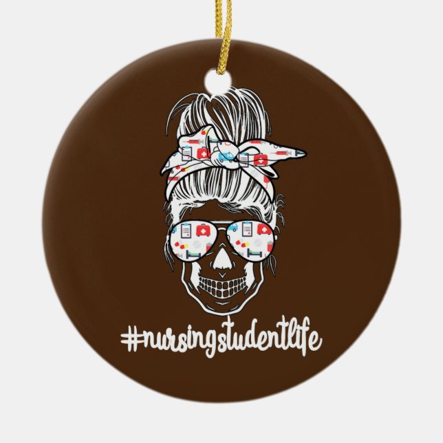 Krankenpflegerin Keramik Ornament (Vorne)