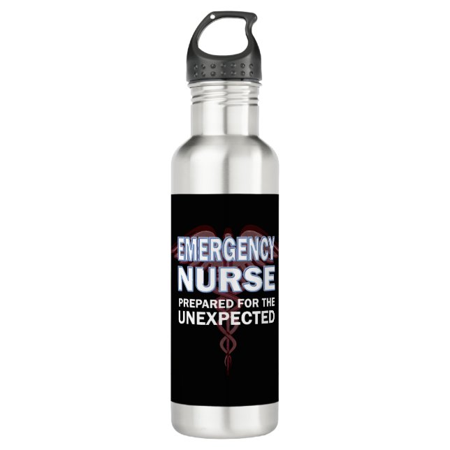 Krankenpflegerin - Krankenpflegerin, die für die Edelstahlflasche (Vorderseite)