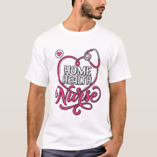 Krankenpflegerin mit rosa Stethoskop-Shirt-Design_ T-Shirt