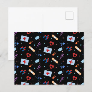 Krankenpflegerin Nursing Student   Arzt Medizinisc Postkarte