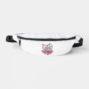 Krankenpflegerin Rosa Stethoskop Shirt Design_1 Bauchtasche
