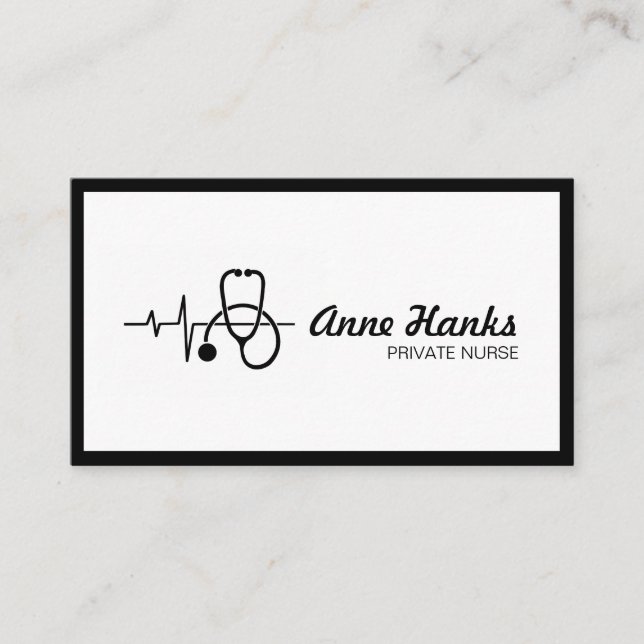 Krankenpflegerin Visitenkarte (Vorderseite)