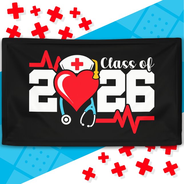 Krankenpflegerstudium 2026 Abschluss Nurse Banner (Von Creator hochgeladen)