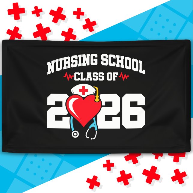 Krankenpflegerstudium 2026 Abschluss Nurse Banner (Von Creator hochgeladen)