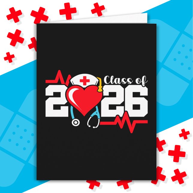 Krankenpflegerstudium 2026 Abschluss Nurse Karte (Von Creator hochgeladen)
