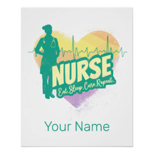 Krankenpflegeschule für Vintagen Abschluss Poster
