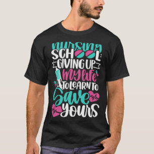 Krankenpflegeschule Krankenpfleger Student Inspira T-Shirt