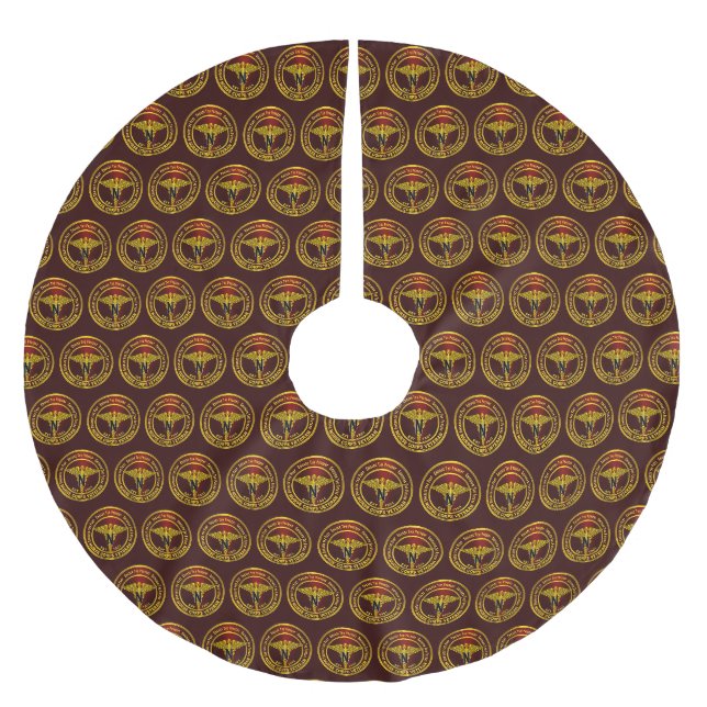 Krankenpflegeskorps Polyester Weihnachtsbaumdecke (Vorderseite)