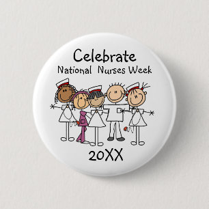 Krankenpflegewoche 2023 T - Shirt und Geschenke Button