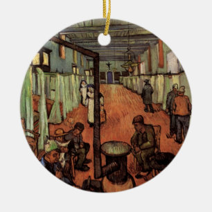 Krankensaal im Krankenhaus in Arles von Vincent va Keramik Ornament