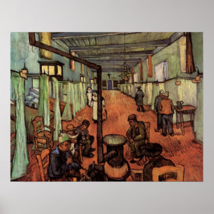 Krankensaal im Krankenhaus in Arles von Vincent va Poster
