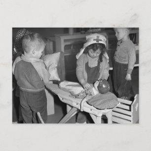 Krankenschule: 40er postkarte