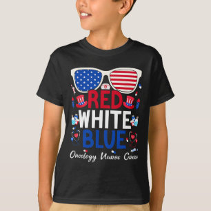 Krankenschwester 4. Juli Rot Weiß Blau Onkologie K T-Shirt
