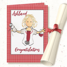 Krankenschwester Abschluss Gratulation Weibliche C