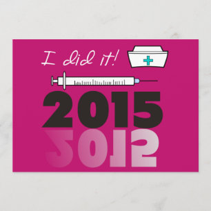 Krankenschwester-Abschluss-Party Einladungs-Kappe Einladung