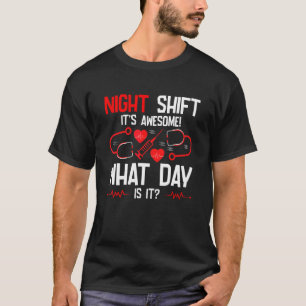 Krankenschwester Anerkennung RN Woche Nachtschich T-Shirt