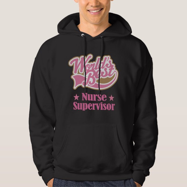 Krankenschwester-Aufsichtskraft-Geschenk (Welten Hoodie (Vorderseite)
