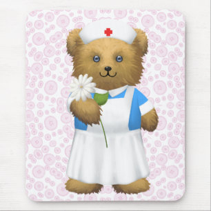 Krankenschwester-Bär - Teddybär Mousepad