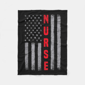 Krankenschwester betrübt die Entwicklung amerikani Fleecedecke