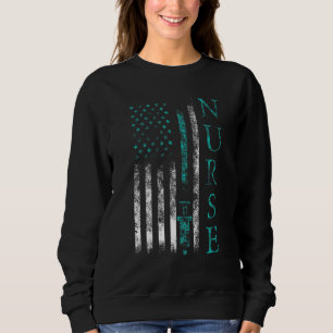 Krankenschwester Brief Initial Registrierte Kranke Sweatshirt
