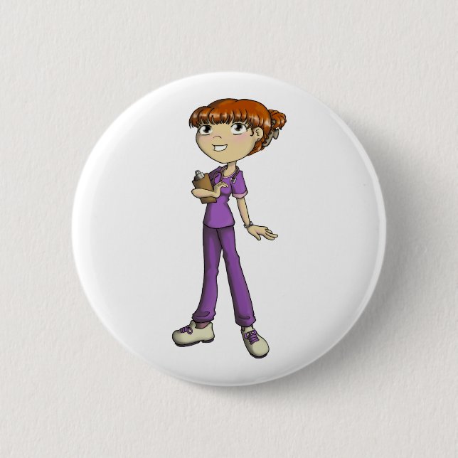 Krankenschwester Button (Vorderseite)