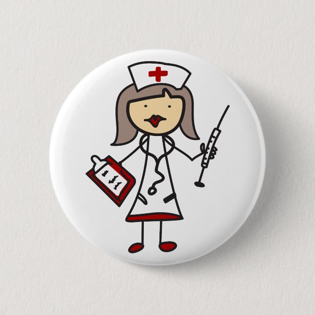 Krankenschwester Button (Vorderseite)