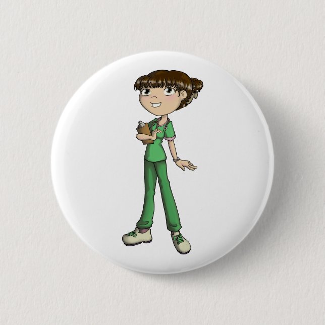 Krankenschwester Button (Vorderseite)
