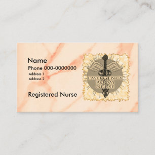 Krankenschwester Caduceus Visitenkarte