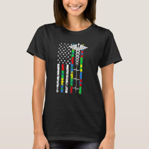 Krankenschwester Cool Registrierte Rn Amerikanisch T-Shirt