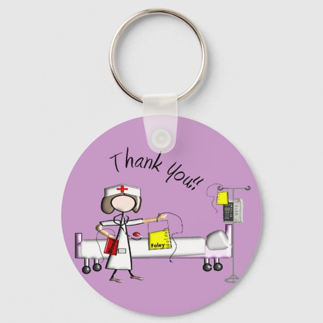 Krankenschwester "Danke" Geschenke Schlüsselanhänger (Vorderseite)