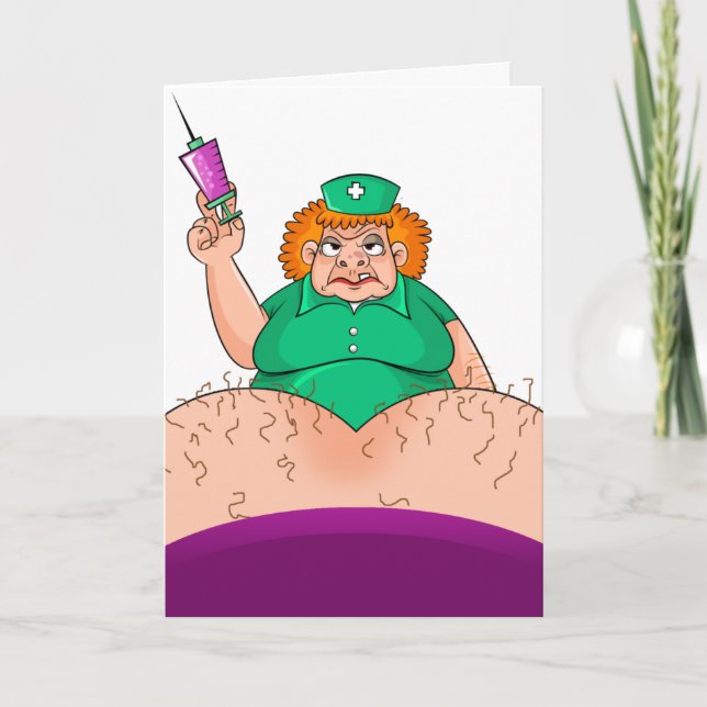 Krankenschwester danke Spaß Funny Nurses Dank Humo Karte (Vorderseite)