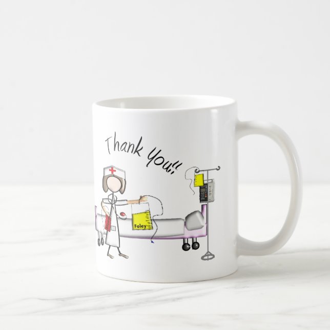 Krankenschwester "danken Ihnen" Geschenke Kaffeetasse (Rechts)
