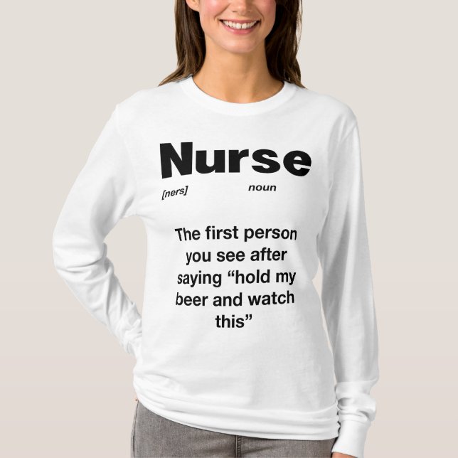 Krankenschwester-Definition T-Shirt (Vorderseite)