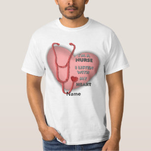 Krankenschwester des roten Herzens T-Shirt