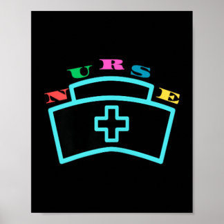 Krankenschwester Design Amerikanische Flagge Despo Poster