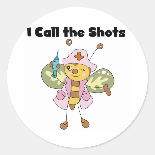 Krankenschwester, die ich die Sticker für die Shot (Vorderseite)