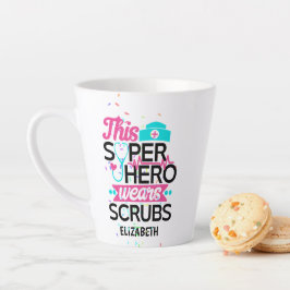 Krankenschwester - Dieser Superheld trägt Scrubs - Milchtasse