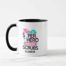 Krankenschwester - Dieser Superheld trägt Scrubs - Tasse