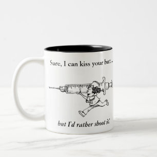 Krankenschwester-Einspritzungs-Tasse Zweifarbige Tasse