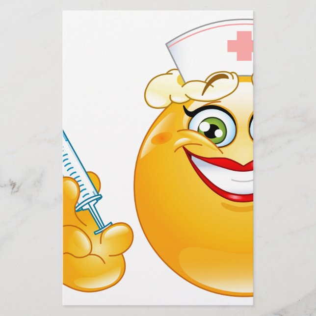 Krankenschwester Emoji Briefpapier (Vorderseite)