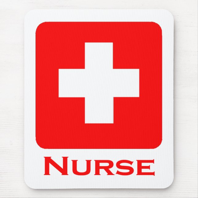 Krankenschwester-Englisch Mousepad (Vorne)