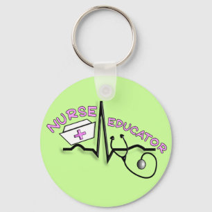 Krankenschwester-Erzieher QRS und Schlüsselanhänger