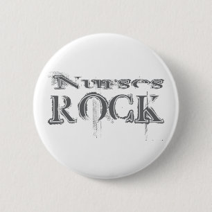 Krankenschwester-Felsen Button