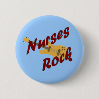 Krankenschwester-Felsen-Knopf Button