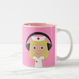 Krankenschwester-Felsen! Zweifarbige Tasse