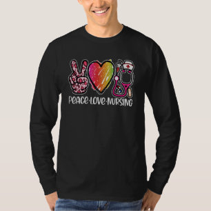 Krankenschwester Frieden Liebe Krankenpflegeschule T-Shirt