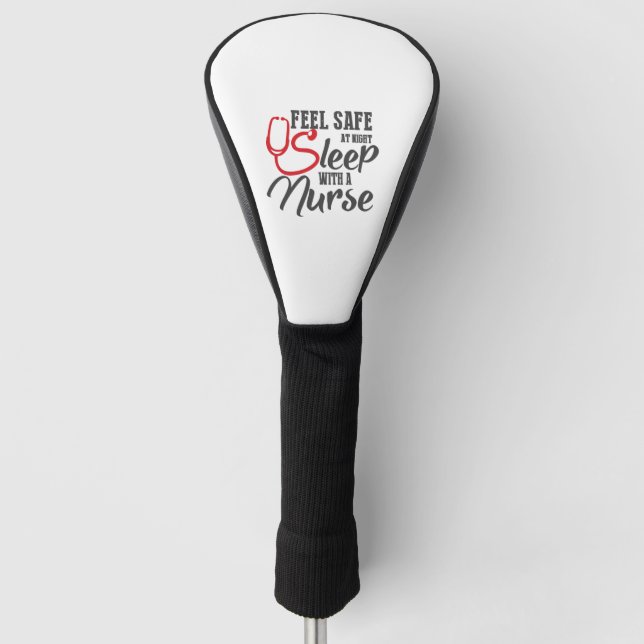 Krankenschwester fühlt sich am Nachtschlafen siche Golf Headcover (Vorderseite)