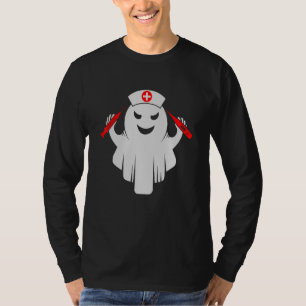 Krankenschwester-Geist-Schrubben-Top-Halloween-Kos T-Shirt