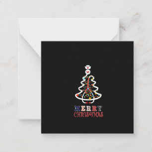 Krankenschwester Geschenk Frohe Weihnachten Mitteilungskarte