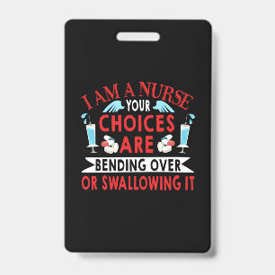 Krankenschwester Geschenk Ich bin eine Krankensc Ausweis